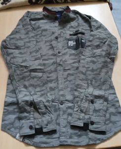 Men's Camouflage Print Shirt