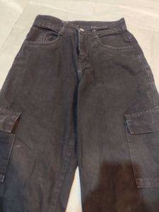 Black baggy cargo Pants