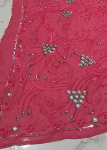 original kundan work Saree