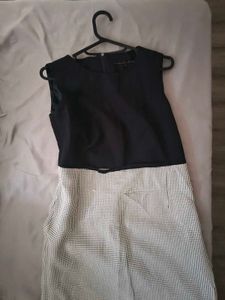Chic,  Black & White Sheath Dress ( below k