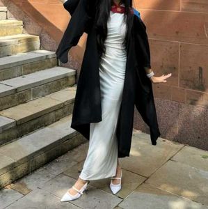 Elegant Ruched white bodycon Dress