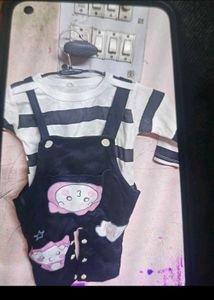 Cute Baby Overalls Set