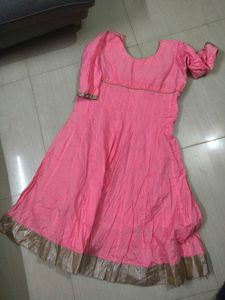 Pink Anarkali kurta
