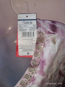 New Unused Xxl Avaasa Tie-Dye Print Kurta