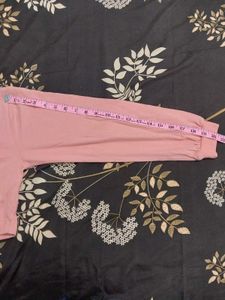 Two-Tone Cropped Long Sleeve Shirt