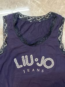 Liu Jo Jeans Navy Tank Top
