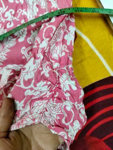 Stylish Pink Floral Kurta Top