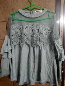 Elegant Lace Detail Top
