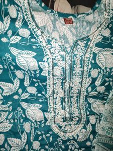 kurti plazo dupatta set cotton