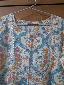 a line pure cotton  kurti