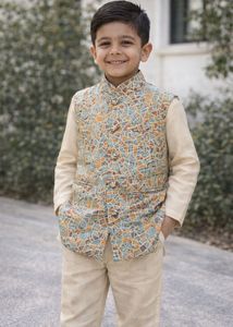 Stylish kids Ethnic Jacket suits on all