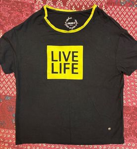 Black Graphic  T-Shirt