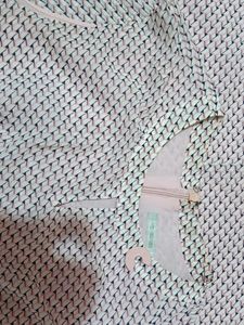 Pink Patterned Short Dress