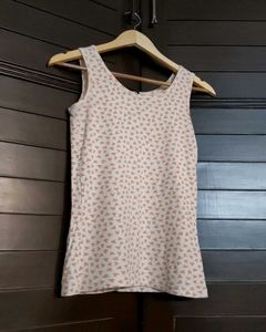 Cute Heart Print Sleeveless Tank Top