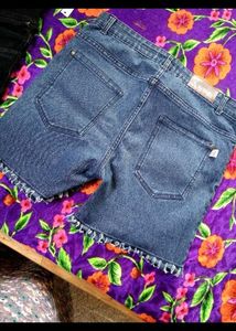 2 new Denim Shorts with freebai 1
