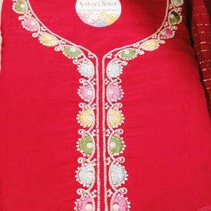 Embroidery Work Unstitched Suit
