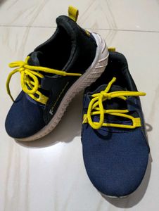 Kids Blue & Yellow Sneakers