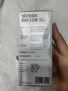 Streax Bright &amp; Shine Face Serum