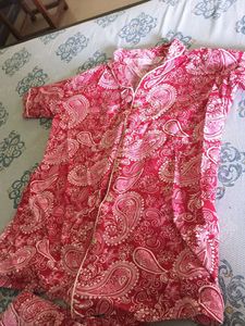 Women's Pink Paisley Pajama Set