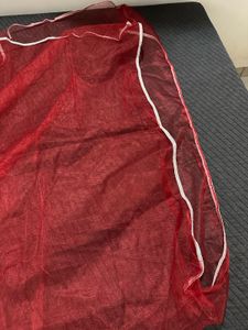 Elegant Red Sheer Dupatta