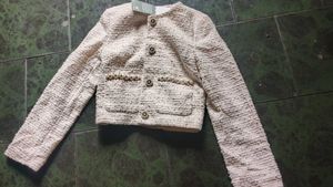 Chic Textured Cropped Jacket