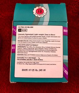 SUGAR POP Ultra HD Blush 01 Rose - 10 gms - Richly