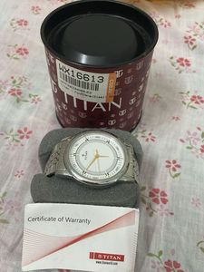 Titan White Dial Watch