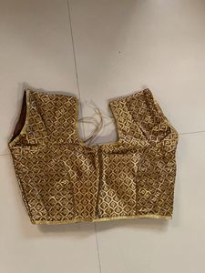 Elegant Gold Embroidered Blouse
