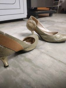 Sparkly Gold Heels