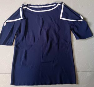 🇰🇷Navy Blue Sailor Style Top