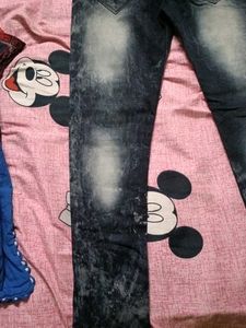 Men's Graphic Print Jeans