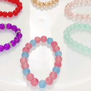 Colorful Beaded Bracelets Set