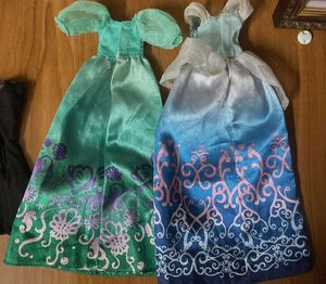 Disney princess doll gowns