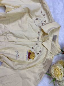 Cute Winnie the Pooh Button-Up Shirt