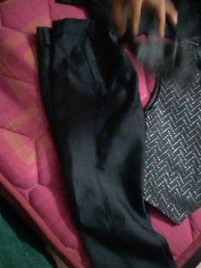 Patterned Black Suit