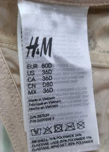 H&amp;M Brand Elegant Lace Bra