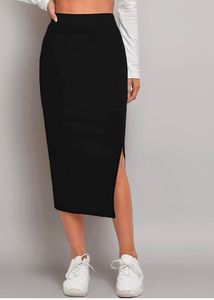 Black Fitted Skirt