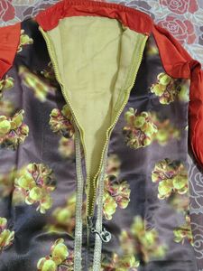 kids Designer Kurta with Floral Print