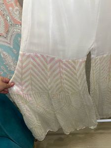 Designer Sequined Kurta Set with sharara