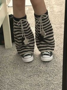 Crocheted Leg Warmers with Star Accents