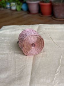 Pink Woven Lace Trim