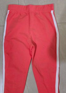 Kappa Coral Joggers with White Stripes medium