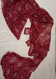Maroon Ethnic Dupatta