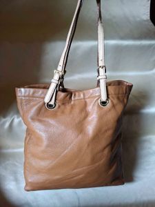 Michael Kors Tan Leather Tote Bag