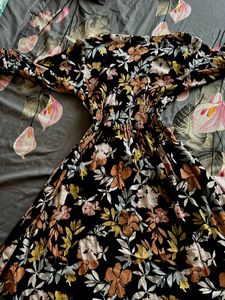 Floral Print Midi Dress