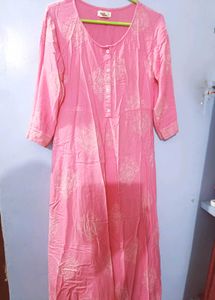 A line frock kurta combo