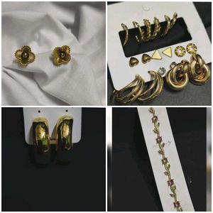 Gold Tone Anti tarnish Fashion Jewelry Set