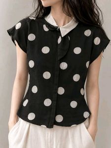 New with tag Polka Dot Button-Down Top