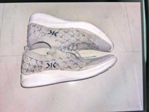 Stylish Grey Knit Sneakers