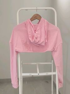 Bundle - Pink Cropped Hoodie with Matching Top
